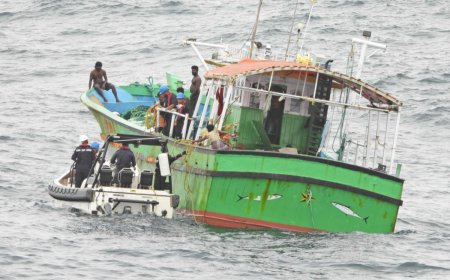 Indian Coast Guard Rescues Stranded Indian Fishing Boat With 11 Onboard Off Kerala Coast