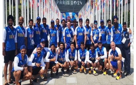 Indian men’s hockey team reaches Paris for Olympics 2024