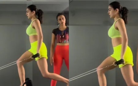 Sara Ali Khan Works On Her ‘Strength, Balance And Coordination’ in Latest Pilates Session- Watch