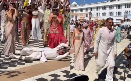 Akshay Kumar Performs ‘Nagin Dance’ In Between ‘Hauli Hauli’ Song Shoot From ‘Khel Khel Mein’ – Watch Hilarious Video
