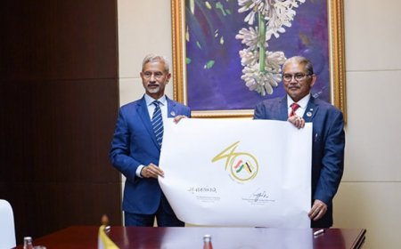 EAM Jaishankar Launches Logo On 40 Years of Diplomatic Ties With Brunei