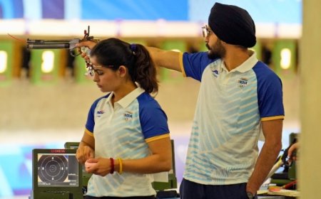 Manu Bhaker-Sarabjot Singh Bronze-Medal Match Free Live Streaming, Paris Olympics 2024: Where To Watch 10m Air Pistol Mixed Team Event