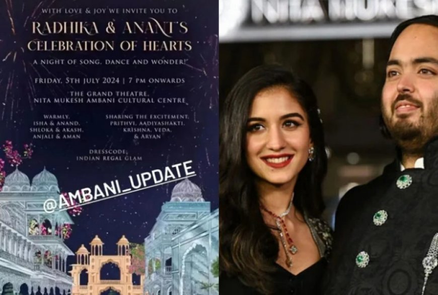 Anant Ambani-Radhika Merchant’s Sangeet Invite Goes Viral; Check Date, Venue And Dress Code