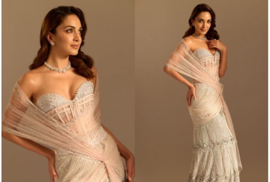 Kiara Advani’s Pre-Draped Concept Saree Gives Us an Instant 90s Flashback- Check Price!