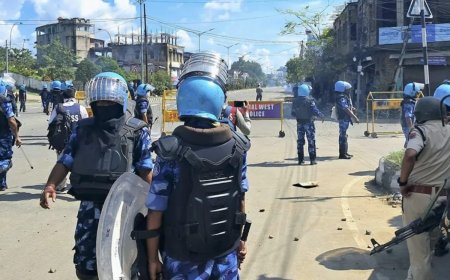 Manipur: Fresh Clashes Erupt In Imphal After Security Forces Fire Tear Gas Shells To Disperse Crowd During Protest Rally