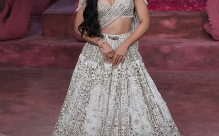 Fashion Hit! Rashmika Mandanna’s Ivory Beaded Lehenga Steals the Show, While Vicky Kaushal’s Dapper Sherwani Wins Hearts – Pics