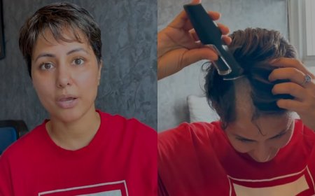 Hina Khan Shares Bold Move to Shave Off Her Hair Amid Cancer Treatment, Watch Heartfelt Video