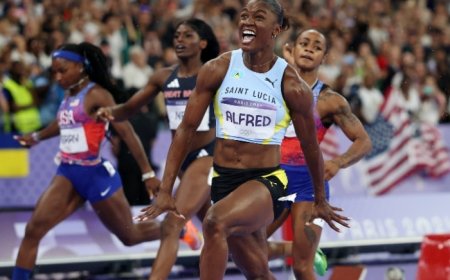 Paris Olympics 2024: Julien Alfred Stuns Sha’Carri Richardson To 100m Gold, Brings Saint Lucia’s 1st OLY Medal