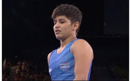 Paris Olympics 2024: Wrestler Antim Panghal Loses Via Technical Superiority In 53kg Pre-Quarters