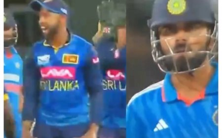 WATCH: Virat Kohli Gets Aggressive Send Off By Sadeera Samarawickrama In Third ODI