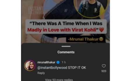 Mrunal Thakur Reacts to Old Comment About ‘Being in Love’ with Virat Kohli; Asks Paparazzi to ‘Stop It’
