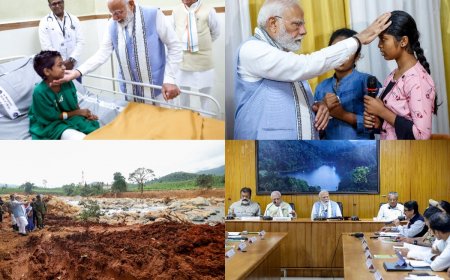 ‘Centre Will Provide All Help And Support’; PM Modi During His Visit To Landslide Hit Wayanad In Kerala