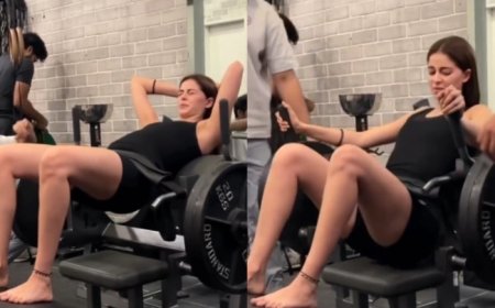 Ananya Panday’s Killer 120kg Hip Thrusts Are Perfect For Lower Body Strengthening- Watch