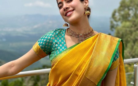 Janhvi Kapoor’s Saree Saga Continues in Traditional Kanjeevaram Pick And Temple Jewelry During Her Tirupati Visit on Sridevi’s Birthday- See Pic