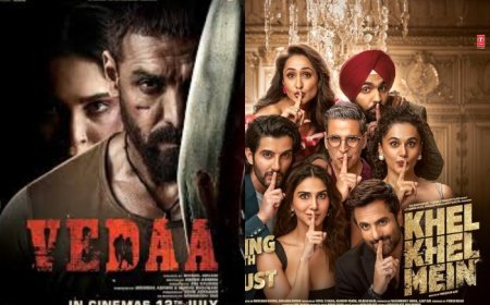 Vedaa vs Khel Khel Mein Box Office Collection Day 1: John Abraham’s Action Flick Takes the Lead Over Akshay Kumar’s Comedy Film – Details Here