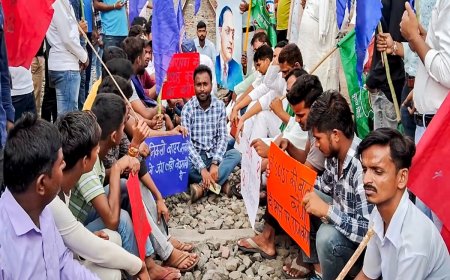 Bharat Bandh In Bihar: Dabhanga-Delhi Bihar Sampark Express Stopped At Darbhanga Railway Station, Vehicular Traffic Disrupted