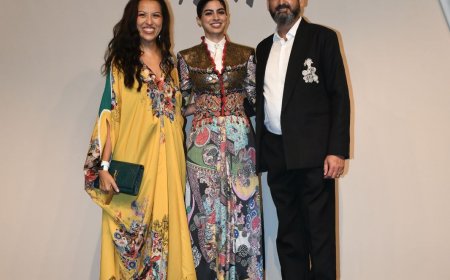 Khushi Kapoor Slays the Night in Anamika Khanna’s Sartorial Silk Coat With Coin Ornaments – Pics