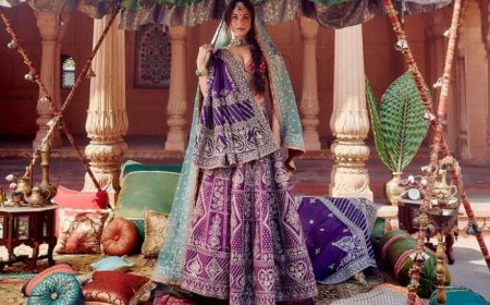 Tamannaah Bhatia is a ‘Divine Illusion’ Personifying ‘Radharani’ in Violet Silk Lehenga with Regal Dabka Work and More
