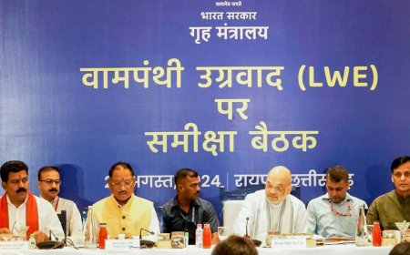 Will Free India From Naxal Violence By March 2026: Amit Shah Chairs High-Level Meet on Naxal Violence In Chhattisgarh