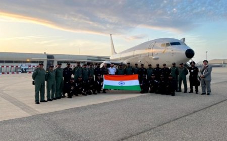 Indian Navy’s P8I Aircraft Landed In France For 22nd Edition Of Exercise Varuna