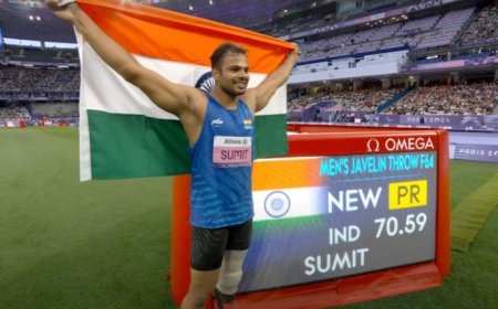 Sumit Antil Breaks Own Record Twice To Defend Paralympics Javelin Gold In Paris, India’s Medal Tally Rises To 14