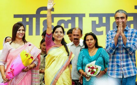 Sunita Kejriwal Rallies Support for AAP, Calls Arvind Kejriwal ‘Haryana’s Lion’