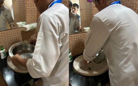 AFG Vs NZ, One-Off Test: Hygiene Goes for a toss as caterers use urinal washrooms to clean utensils At Greater Noida stadium