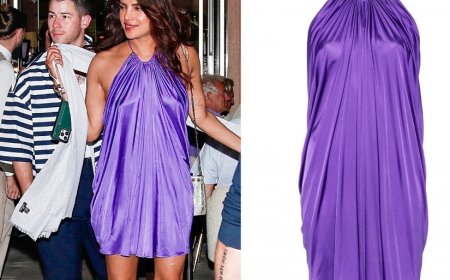 Priyanka Chopra’s fabulous halter neck violet dress sets weekend style goals like nothing else- Check price!