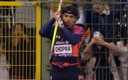 Neeraj Chopra LIVE Score At Diamond League Final 2024: Neeraj comes up with 87.86m javelin throw in 3rd Attempt