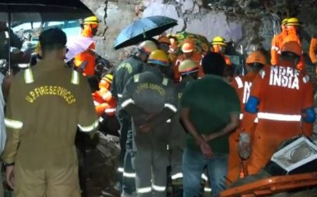 9 killed, 3 feared trapped after a three-storey building collapsed in Uttar Pradesh’s Meerut
