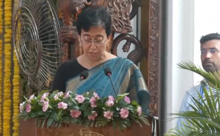 Atishi takes oath as youngest Delhi CM with 5 Cabinet Ministers; Details Inside