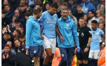 Manchester City confirms Rodri’s right knee ligament injury
