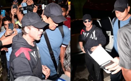 Video: Shah Rukh Khan gets mobbed at Mumbai airport as fans throng to get clicked, netizens say…