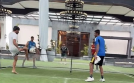 IND vs BAN 2024: Pant, Siraj, Ashwin and Dhruv seen playing footvolley amidst rain in Kanpur Test match
