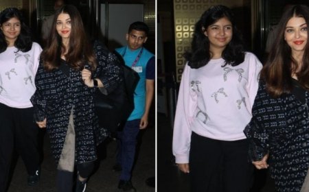 Video: Aishwarya Rai and Aaradhya return to Mumbai after attending IIFA awards, flash million dollar smiles as they get clicked at airport