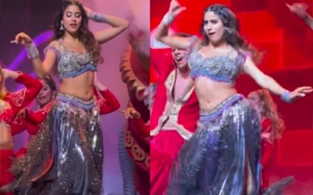 Janhvi Kapoor’s electrifying dance moves on ‘Nadiyon Paar’ in blue dress shakes up IIFA -Watch