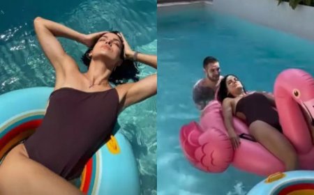 Natasa Stankovic enjoys pool time with Disha Patani’s rumoured boyfriend Aleksander Ilic, Neitzens ask ‘Hardik Bhai yeh kya ho raha hai?’- Watch viral video