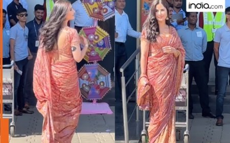 Katrina Kaif wears black patch on arm during Navratri event, fans express concern – Watch viral video