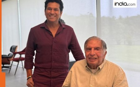 ‘God of cricket’ Sachin Tendulkar got emotional after meeting Ratan Tata, Mumbai maestro’s post goes viral