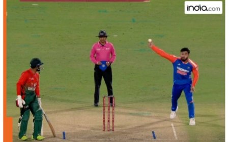WATCH: Riyan Parag’s bizarre no-ball from outside the pitch against Bangladesh in second T20I