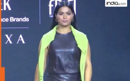 WATCH: Olympic medalist shooter Manu Bhaker does ramp walk at Lakme Fashion Week
