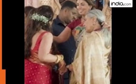 Jaya Bachchan showers love on actress whom she once reportedly  refused to let marry Abhishek Bachchan, watch viral video